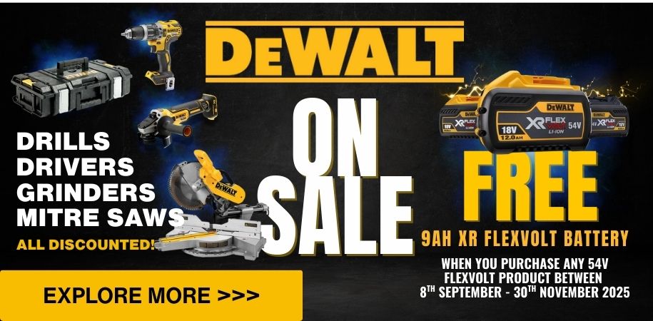 De Walt huge savings on selected items - shop now